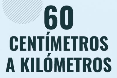 Profesor en pizarra explicando cuanto es 60 centimetros en kilometros o como pasar de 60 cm a km