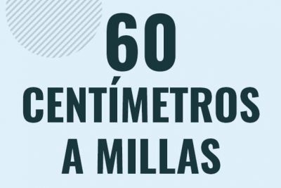 Profesor en pizarra explicando cuanto es 60 centimetros en millas o como pasar de 60 cm a mi