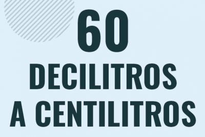 Profesor en pizarra explicando cuanto es 60 decilitros en centilitros o como pasar de 60 dl a cl