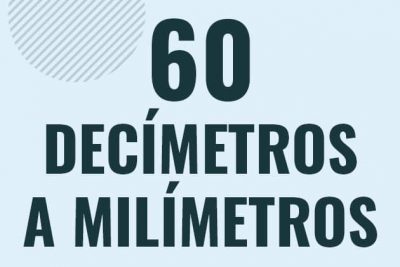 Profesor en pizarra explicando cuanto es 60 decimetros en milimetros o como pasar de 60 dm a mm