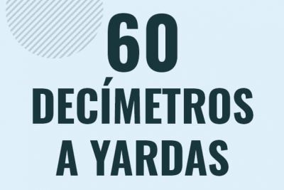Profesor en pizarra explicando cuanto es 60 decimetros en yardas o como pasar de 60 dm a yd