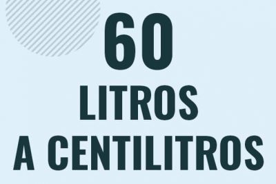 Profesor en pizarra explicando cuanto es 60 litros en centilitros o como pasar de 60 l a cl