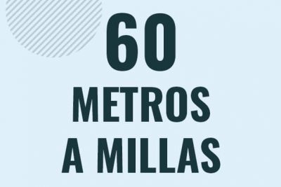 Profesor en pizarra explicando cuanto es 60 metros en millas o como pasar de 60 m a mi
