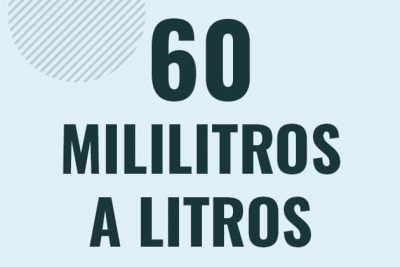 Profesor en pizarra explicando cuanto es 60 mililitros en litros o como pasar de 60 ml a l