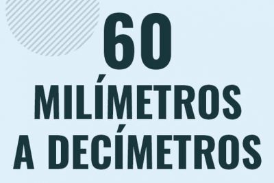 Profesor en pizarra explicando cuanto es 60 milimetros en decimetros o como pasar de 60 mm a dm