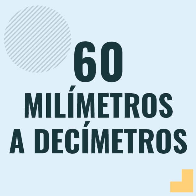Conversión de 60 milimetros a decimetros Profesor en pizarra explicando cuanto es 60 milimetros en decimetros o como pasar de 60 mm a dm