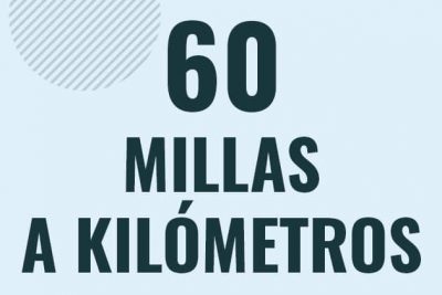 Profesor en pizarra explicando cuanto es 60 millas en kilometros o como pasar de 60 mi a km