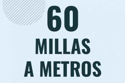 Profesor en pizarra explicando cuanto es 60 millas en metros o como pasar de 60 mi a m