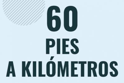 Profesor en pizarra explicando cuanto es 60 pies en kilometros o como pasar de 60 ft a km