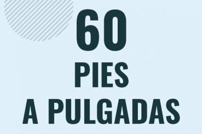 Profesor en pizarra explicando cuanto es 60 pies en pulgadas o como pasar de 60 ft a in