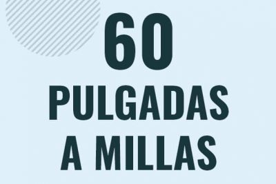 Profesor en pizarra explicando cuanto es 60 pulgadas en millas o como pasar de 60 in a mi