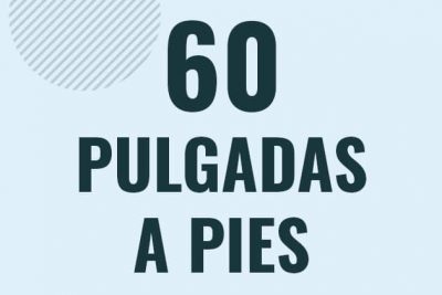 Profesor en pizarra explicando cuanto es 60 pulgadas en pies o como pasar de 60 in a ft