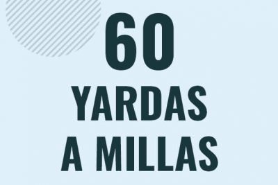 Profesor en pizarra explicando cuanto es 60 yardas en millas o como pasar de 60 yd a mi