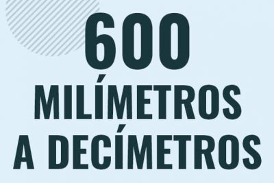 Profesor en pizarra explicando cuanto es 600 milimetros en decimetros o como pasar de 600 mm a dm