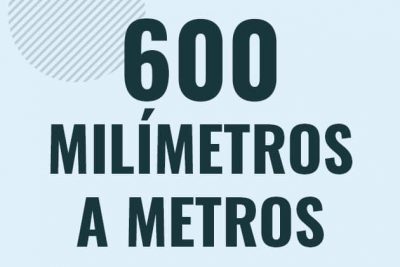 Profesor en pizarra explicando cuanto es 600 milimetros en metros o como pasar de 600 mm a m