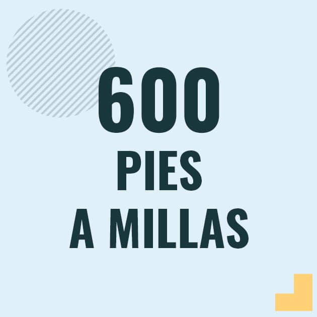 Conversión de 600 pies a millas Profesor en pizarra explicando cuanto es 600 pies en millas o como pasar de 600 ft a mi