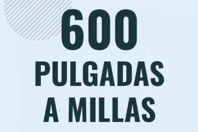 Profesor en pizarra explicando cuanto es 600 pulgadas en millas o como pasar de 600 in a mi