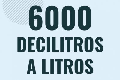 Profesor en pizarra explicando cuanto es 6000 decilitros en litros o como pasar de 6000 dl a l