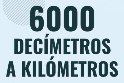 Profesor en pizarra explicando cuanto es 6000 decimetros en kilometros o como pasar de 6000 dm a km