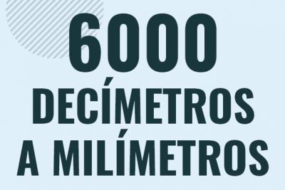 Profesor en pizarra explicando cuanto es 6000 decimetros en milimetros o como pasar de 6000 dm a mm