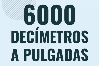 Profesor en pizarra explicando cuanto es 6000 decimetros en pulgadas o como pasar de 6000 dm a in