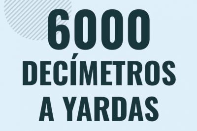 Profesor en pizarra explicando cuanto es 6000 decimetros en yardas o como pasar de 6000 dm a yd