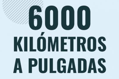 Profesor en pizarra explicando cuanto es 6000 kilometros en pulgadas o como pasar de 6000 km a in