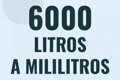 Profesor en pizarra explicando cuanto es 6000 litros en mililitros o como pasar de 6000 l a ml