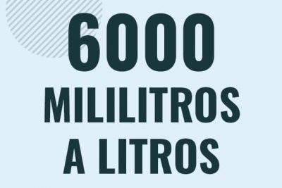 Profesor en pizarra explicando cuanto es 6000 mililitros en litros o como pasar de 6000 ml a l