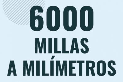 Profesor en pizarra explicando cuanto es 6000 millas en milimetros o como pasar de 6000 mi a mm