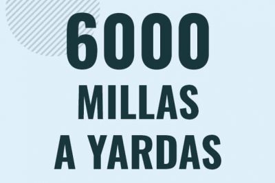 Profesor en pizarra explicando cuanto es 6000 millas en yardas o como pasar de 6000 mi a yd