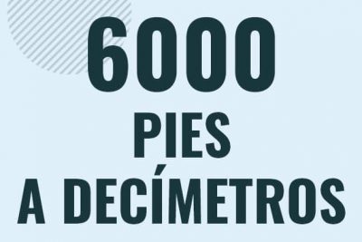 Profesor en pizarra explicando cuanto es 6000 pies en decimetros o como pasar de 6000 ft a dm