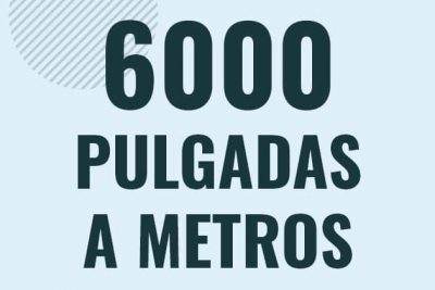 Profesor en pizarra explicando cuanto es 6000 pulgadas en metros o como pasar de 6000 in a m