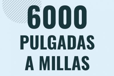 Profesor en pizarra explicando cuanto es 6000 pulgadas en millas o como pasar de 6000 in a mi