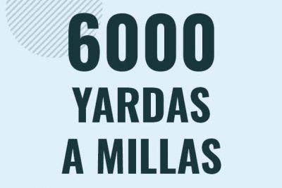 Profesor en pizarra explicando cuanto es 6000 yardas en millas o como pasar de 6000 yd a mi