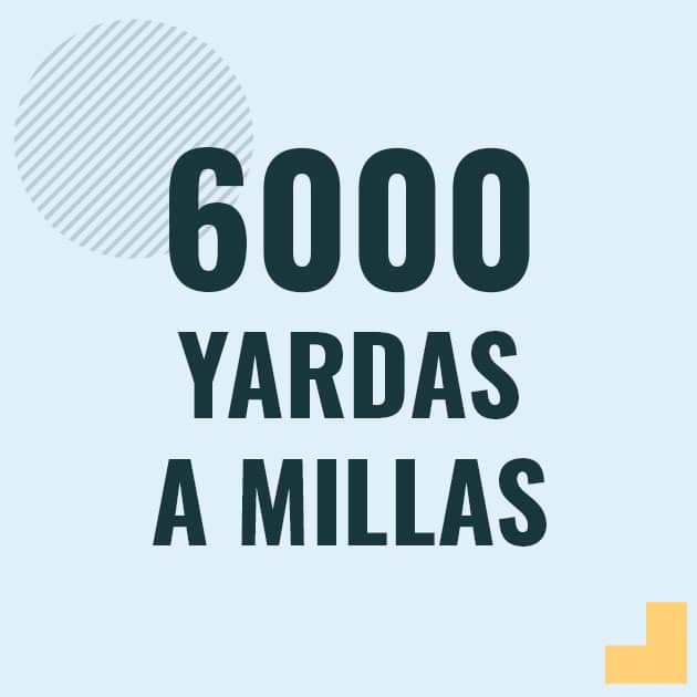 Conversión de 6000 yardas a millas Profesor en pizarra explicando cuanto es 6000 yardas en millas o como pasar de 6000 yd a mi