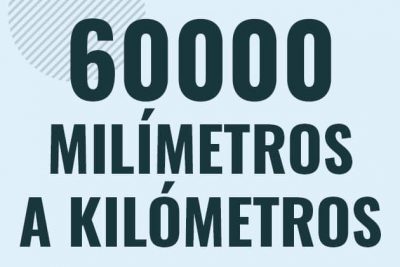 Profesor en pizarra explicando cuanto es 60000 milimetros en kilometros o como pasar de 60000 mm a km