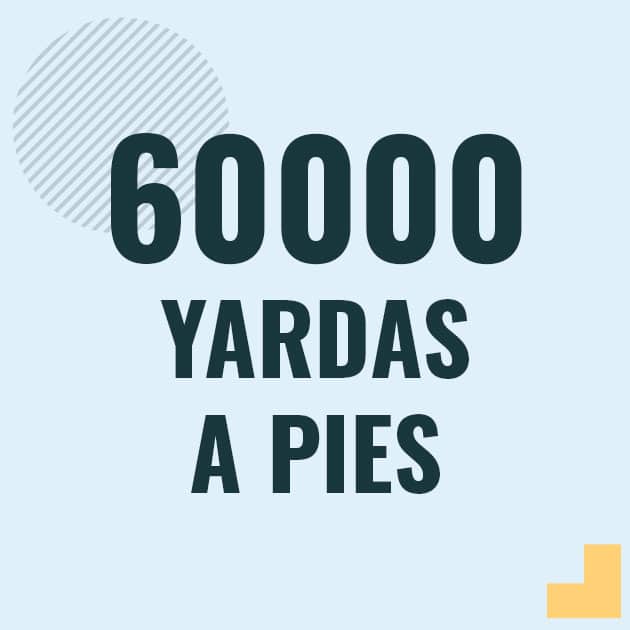 Conversión de 60000 yardas a pies Profesor en pizarra explicando cuanto es 60000 yardas en pies o como pasar de 60000 yd a ft