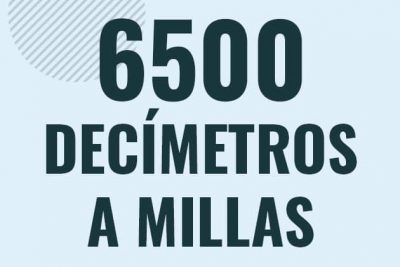 Profesor en pizarra explicando cuanto es 6500 decimetros en millas o como pasar de 6500 dm a mi