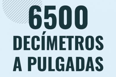 Profesor en pizarra explicando cuanto es 6500 decimetros en pulgadas o como pasar de 6500 dm a in