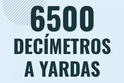Profesor en pizarra explicando cuanto es 6500 decimetros en yardas o como pasar de 6500 dm a yd