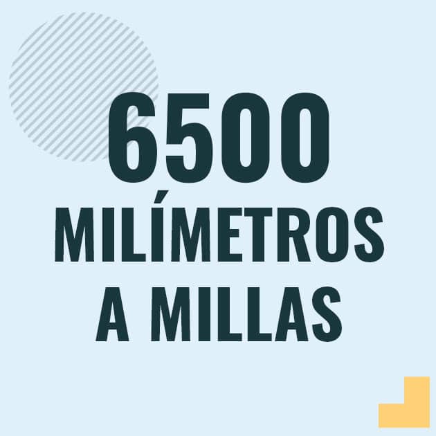 Conversión de 6500 milimetros a millas Profesor en pizarra explicando cuanto es 6500 milimetros en millas o como pasar de 6500 mm a mi