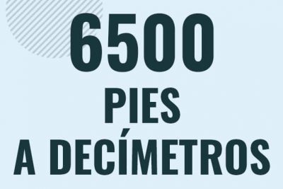 Profesor en pizarra explicando cuanto es 6500 pies en decimetros o como pasar de 6500 ft a dm