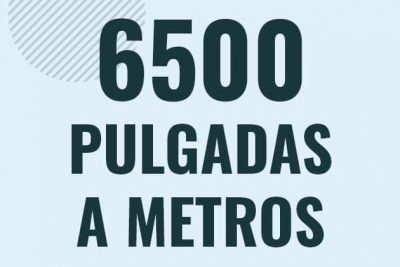 Profesor en pizarra explicando cuanto es 6500 pulgadas en metros o como pasar de 6500 in a m
