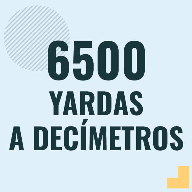 Conversión de 6500 yardas a decimetros Profesor en pizarra explicando cuanto es 6500 yardas en decimetros o como pasar de 6500 yd a dm