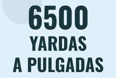 Profesor en pizarra explicando cuanto es 6500 yardas en pulgadas o como pasar de 6500 yd a in