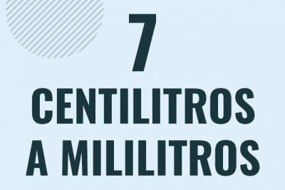 Profesor en pizarra explicando cuanto es 7 centilitros en mililitros o como pasar de 7 cl a ml