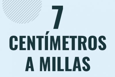Profesor en pizarra explicando cuanto es 7 centimetros en millas o como pasar de 7 cm a mi