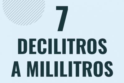Profesor en pizarra explicando cuanto es 7 decilitros en mililitros o como pasar de 7 dl a ml