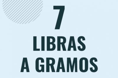 Profesor en pizarra explicando cuanto es 7 libras en gramos o como pasar de 7 lb a g